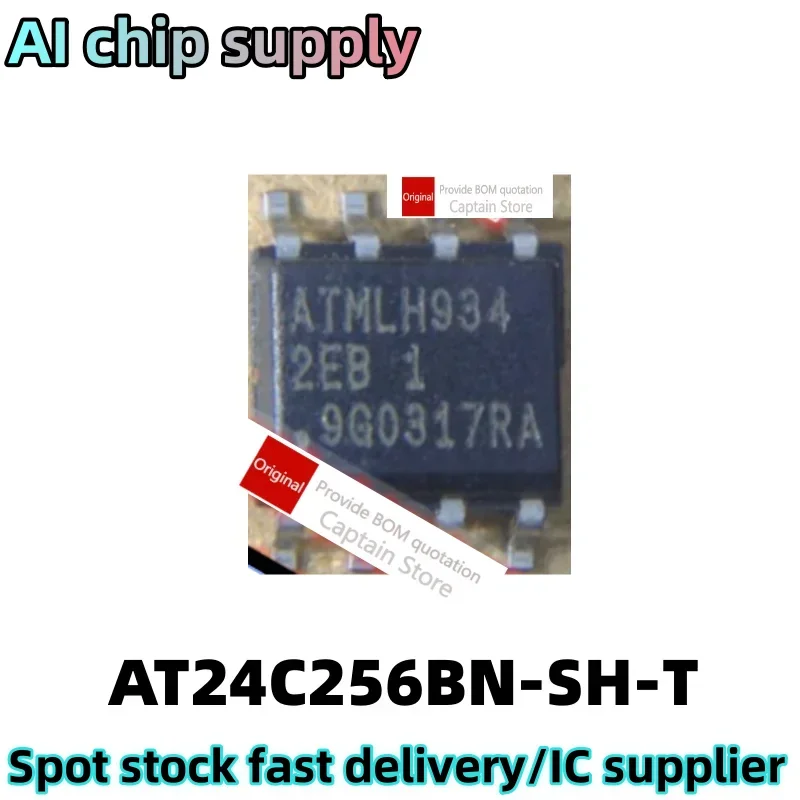 5PCS AT24C256BN-SH-T SOP8 ATMLH 2EB 1 Chip Storage Chip AT24C256BN