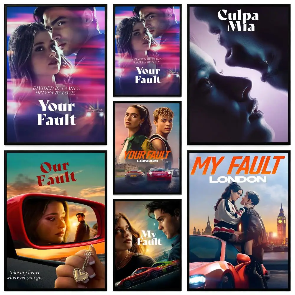 movie My Fault Poster Poster HD Frameless Preppy Style Wall Art Home Decor For Living Room Bedroom Gift