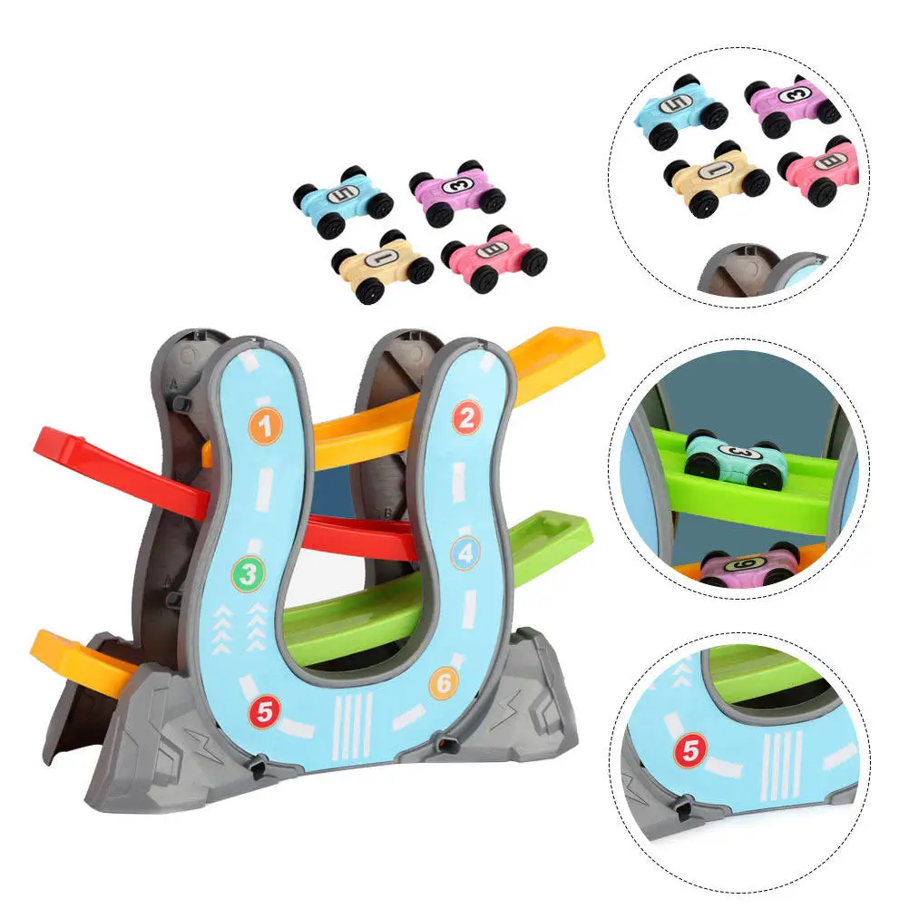 

1 Set Track Car Gliding Children's Interactive Educational Playthings Early Learning Fun Gift to Reduce Screen Time