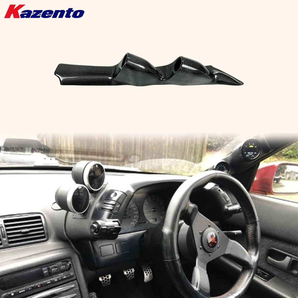 

For Nissan Skyline R32 1989-1993 GTS GTR A-Pillar Twin (52mm Only) Carbon Gauge Pod