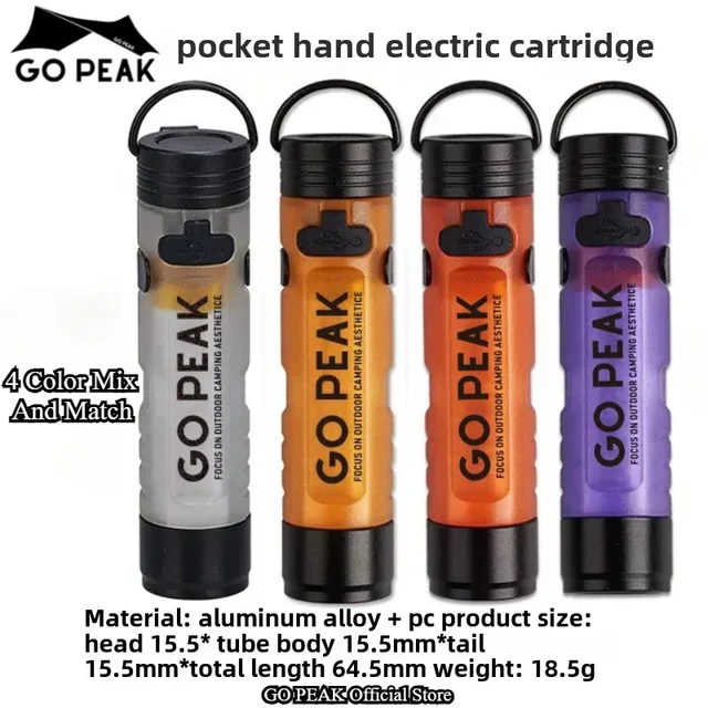 GOPEAK Pocket Mini Flashlight Outdoor Key Clip Cap Ambient Led Long Endurance Disaster Relief Emergency 5050 Small Light 4