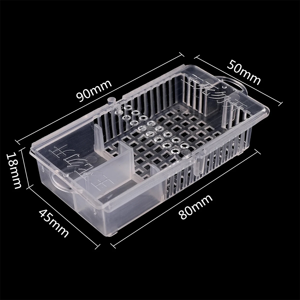 Transparent Queen Bee Cage Mailing Queen Special Multi-Functional Plastic Box Anti-Queen Bee Escape Frame Beekeeping Tools 4Pcs