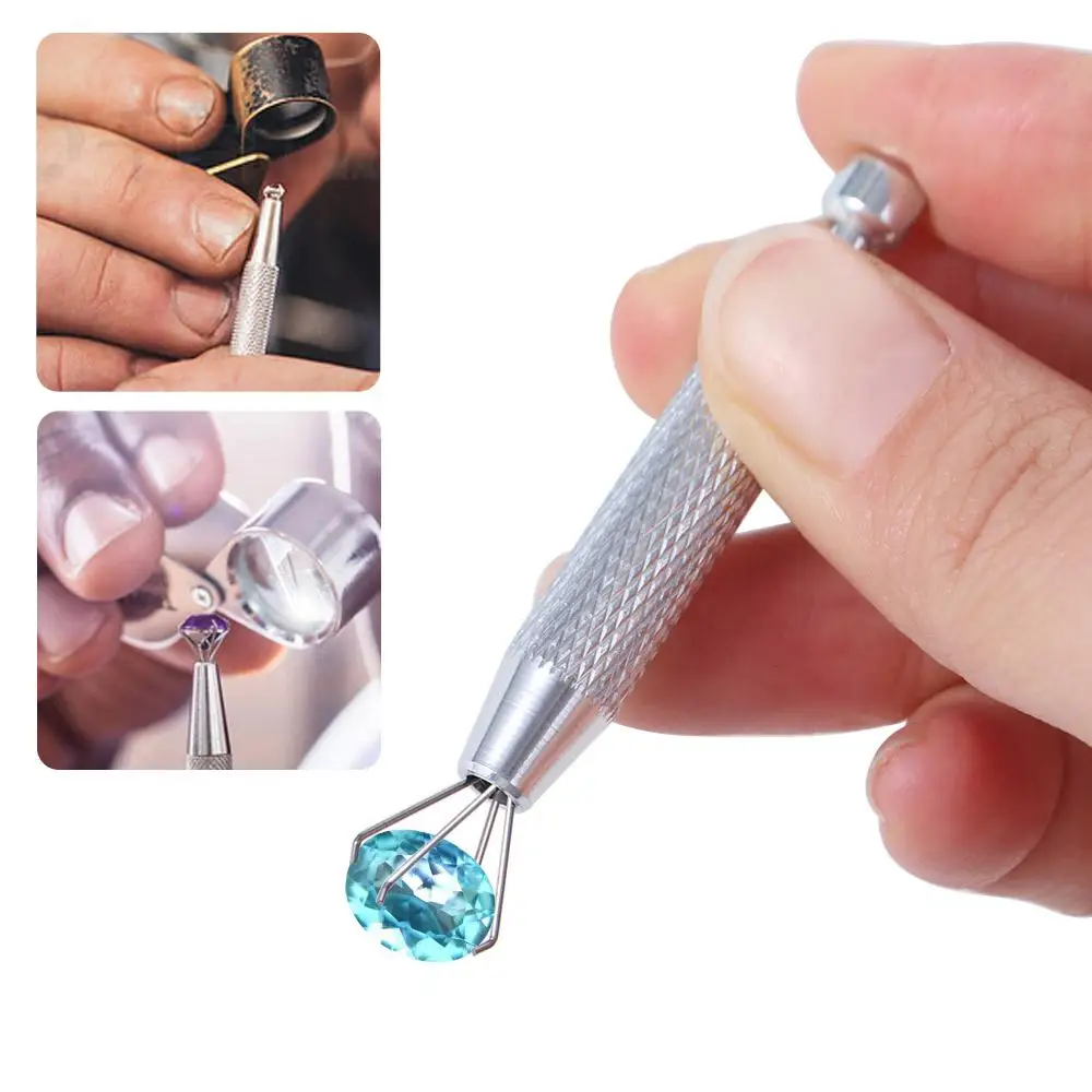 

Stainless Steel Four-claw Clip Convenient Slender Gripping Device Pick-up Multifunctional Portable IC Extractor Pickup Grab Chip