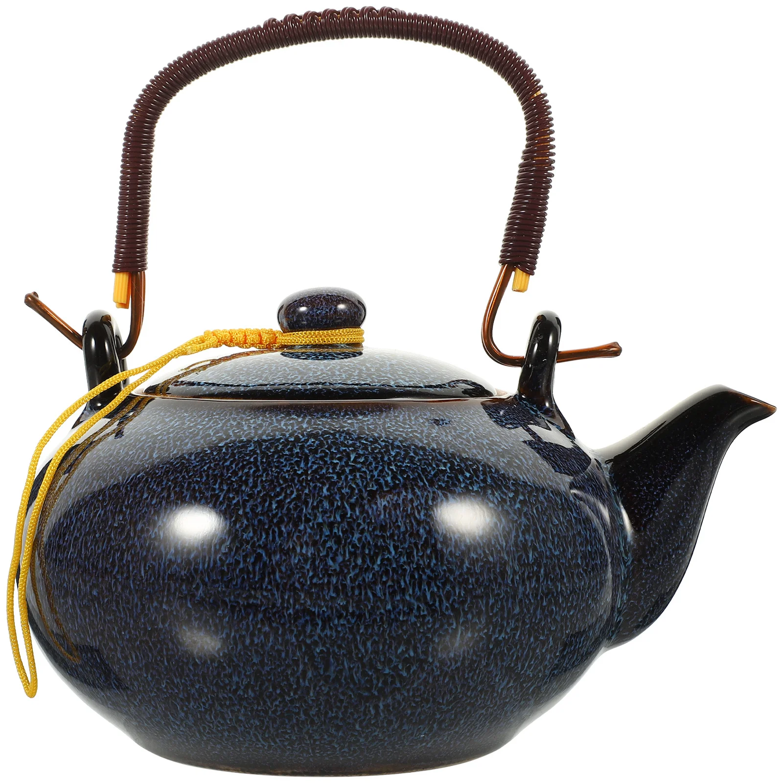 

Ceramic Teapot Portable Handheld Breakproof Tearoom Home Tea Kettle Creative Stylish Tea Maker 2 Cup Teapot