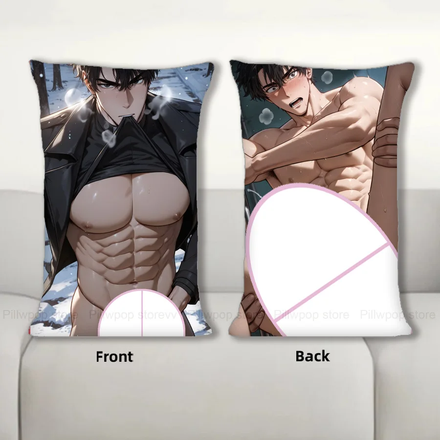

R18+ Dakimakura Anime Yoo Joonghyuk Pillow Cover Sofa Cushion Double-side Print Throw Pillow Case 40X60cm