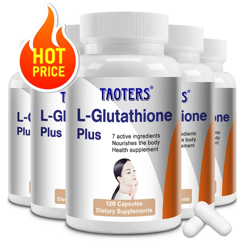L-Glutathione Capsules - Detoxification and Liver Support, Powerful Antioxidant, Promotes Skin Health