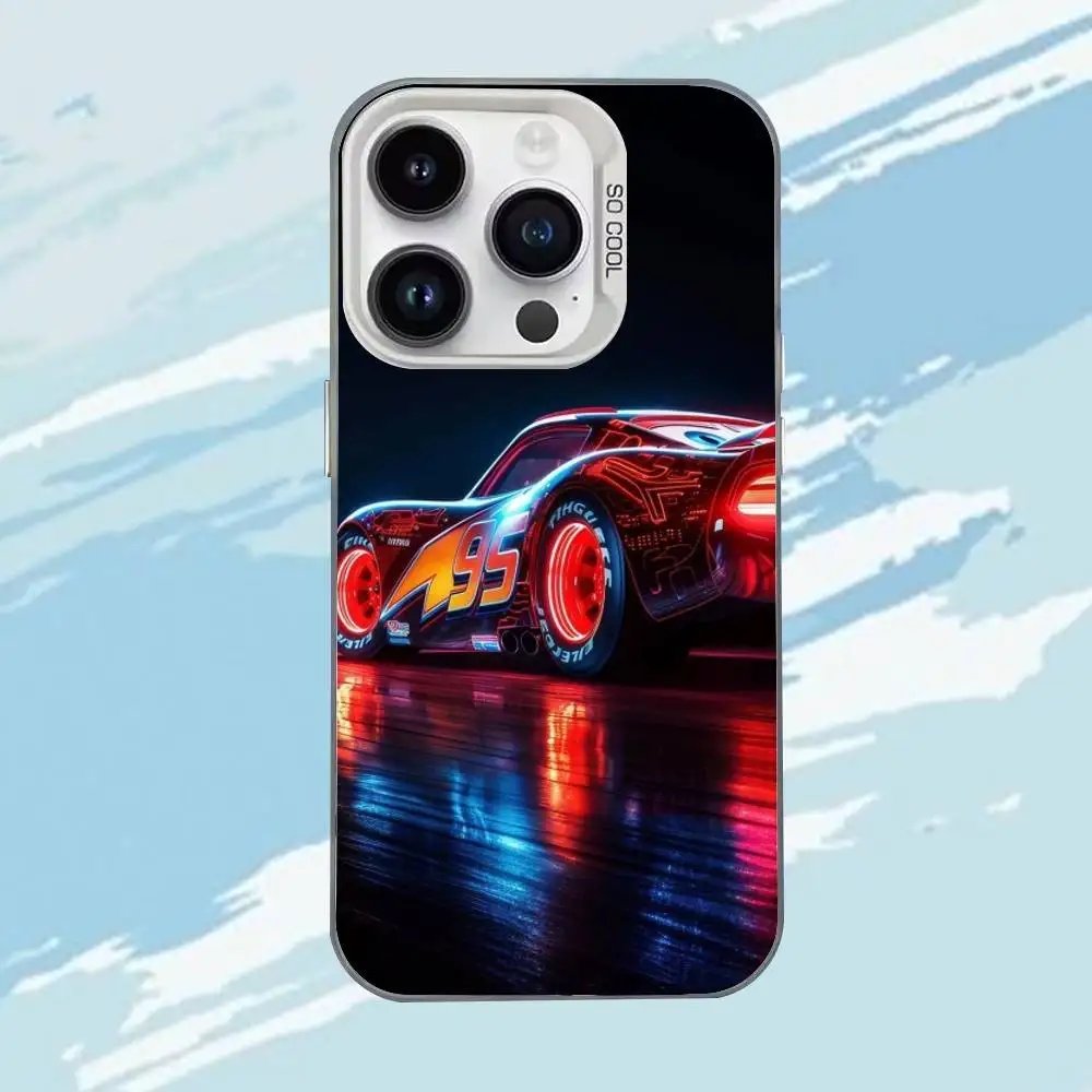 Casing Ponsel Film L-Lightning Mc-MCQueenS-S Untuk iPhone 17,16,15,14,13,12,11,Mini,Pro,MAX Matte Anti Benturan