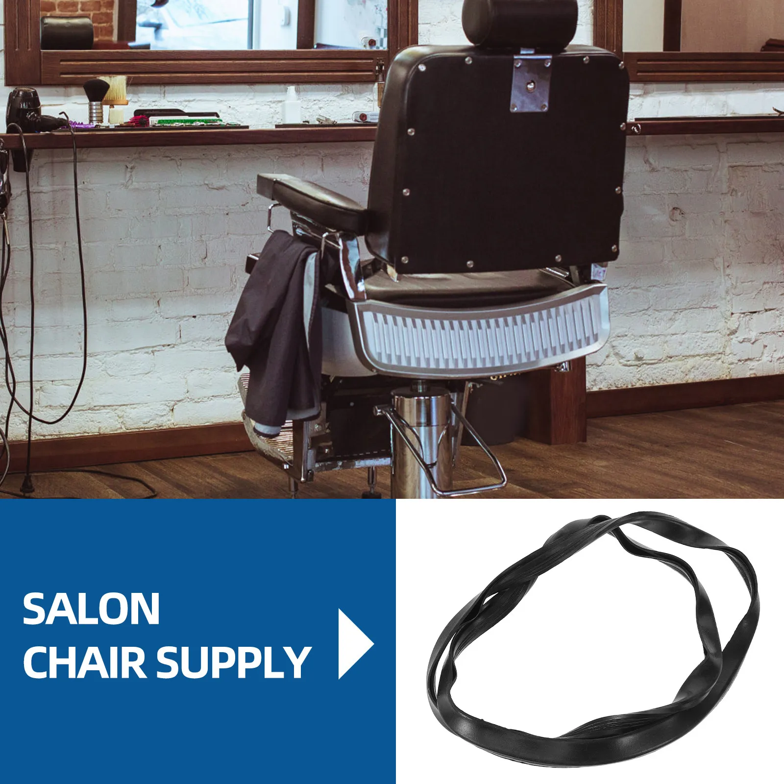 Salon Chair Base Rubber Ring Gasket for Barber Styling Chairs Floor Protective Nonslip Ring Enhances Stability and Chair