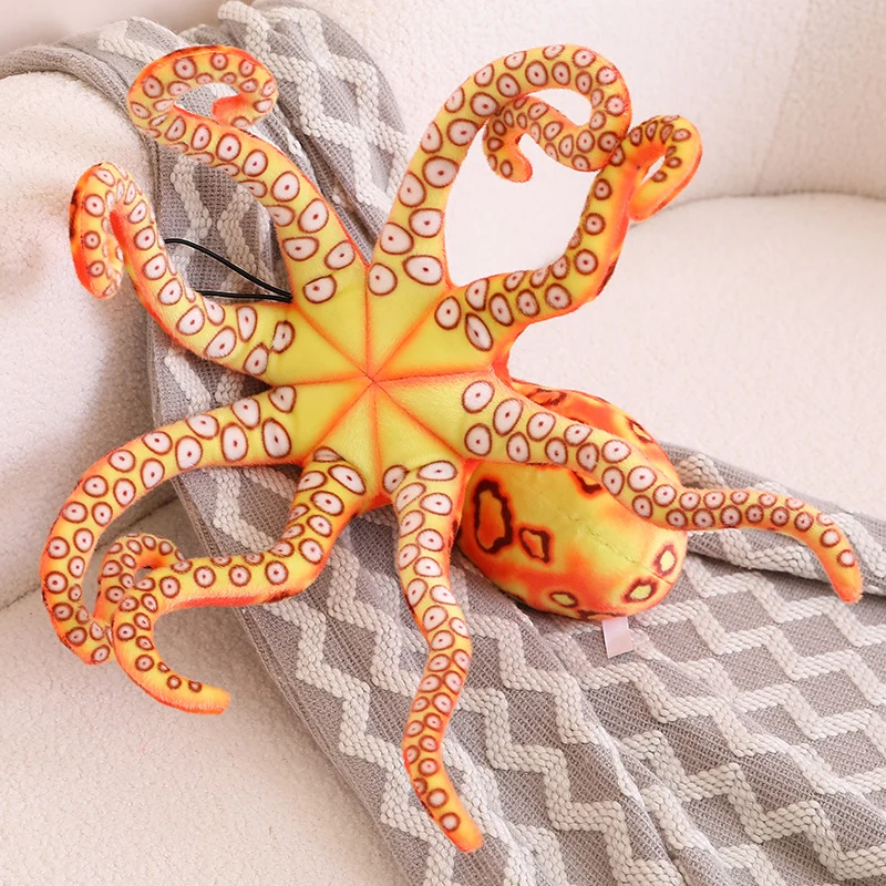 New Simulated Octopus Plush Toys Sea Animals Fluffy Sofa Decor Stuffed Funny Dolls Children Birthday Halloween Christmas Gifts