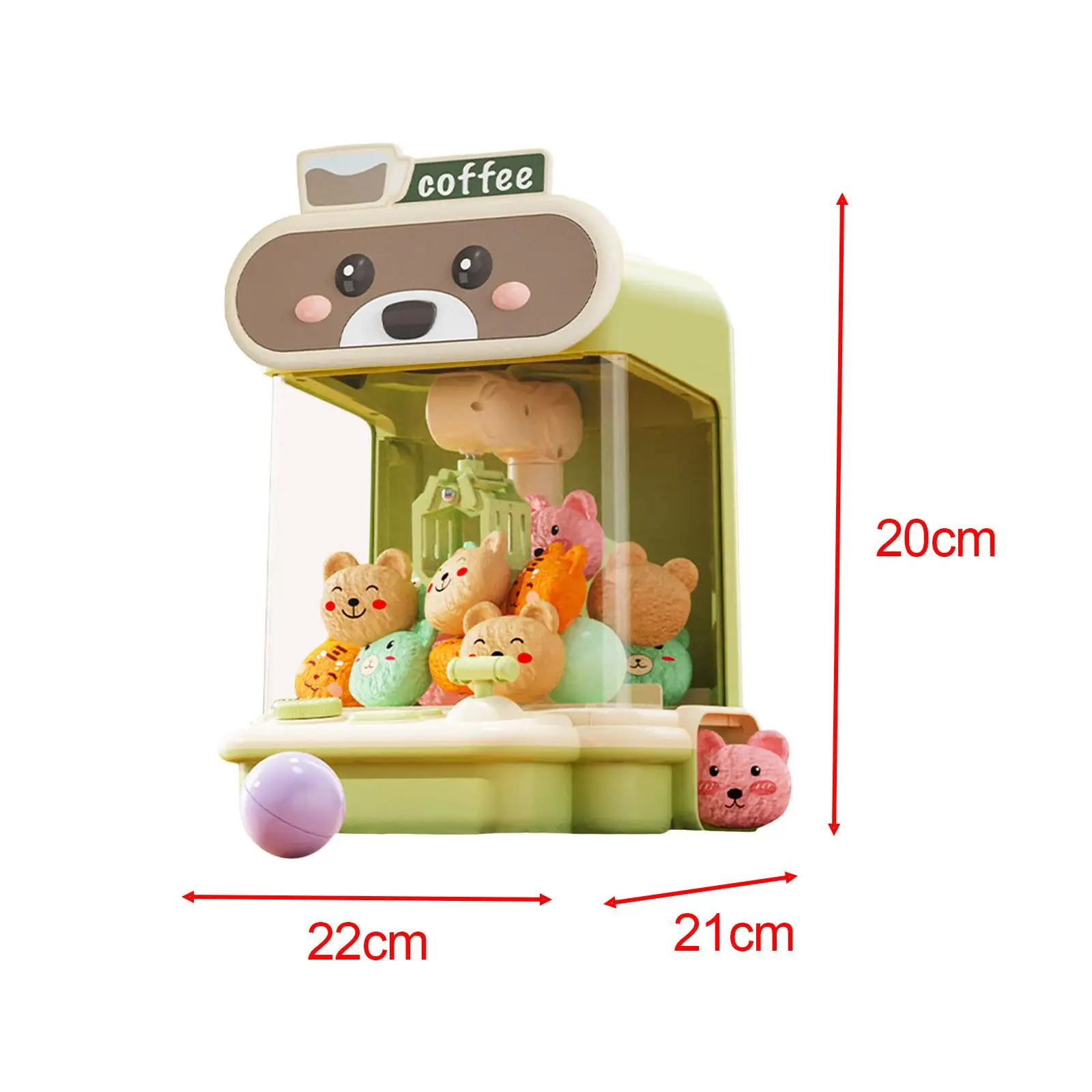 Claw Game Machine, Grabber Doll for Boy and Girls, Holiday Present Portable Exciting Candy Prizes Kids Vending Toy,