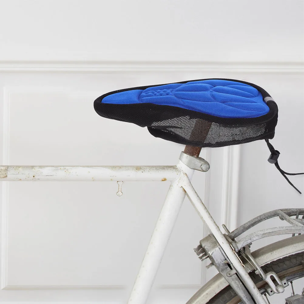 2Pcs Mountain Bike Seat Cushion 3D Thickened Sponge Padded Shock Absorbing Breathable Cover Comfortable Cycling Seat Covers