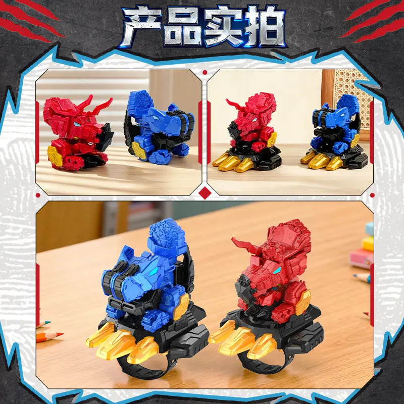 Miniforce Transformável Mecha Robot - Figura de ação Burning Cera e Mega Power Shark para meninos presente de ano novo