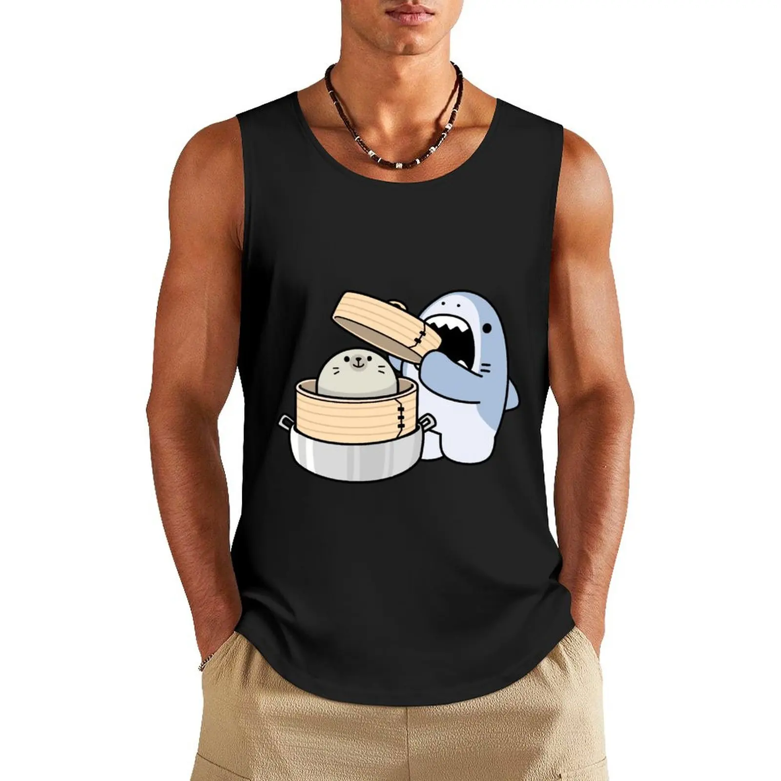 

Samezu Hiding Tank Top Мужская одежда, спортивные футболки в роскошном стиле, мужская летняя одежда 2025