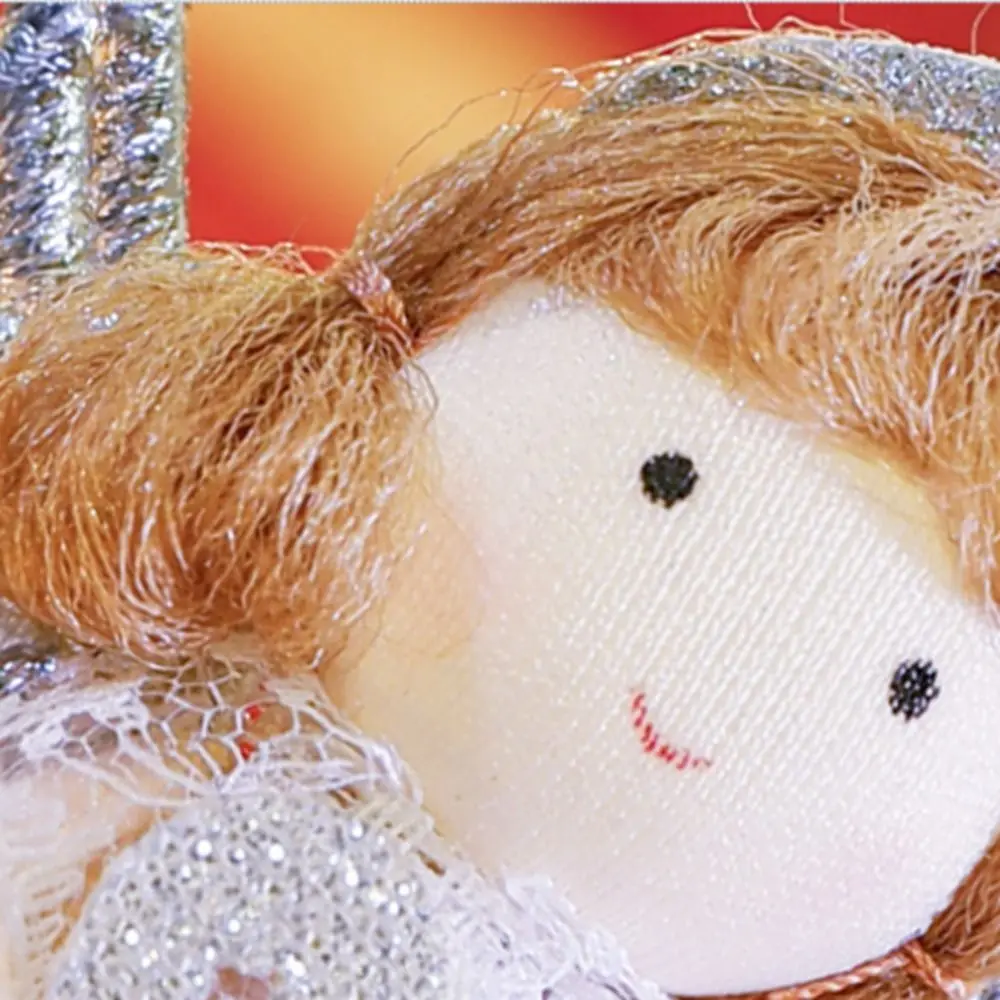 ميزة عيد الميلاد أجنحة الملاك فتاة قلادة عصرية لطيف تنورة دمية زخرفة ندفة الثلج الملاك شجرة عيد الميلاد قلادة هدية