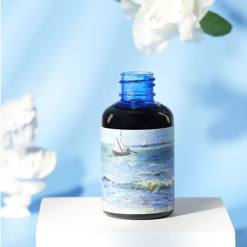 50ml Pen Ink Non Carbon High Fluidity and No Clogging Quick Drying for Writing Signatures and Calligraphy