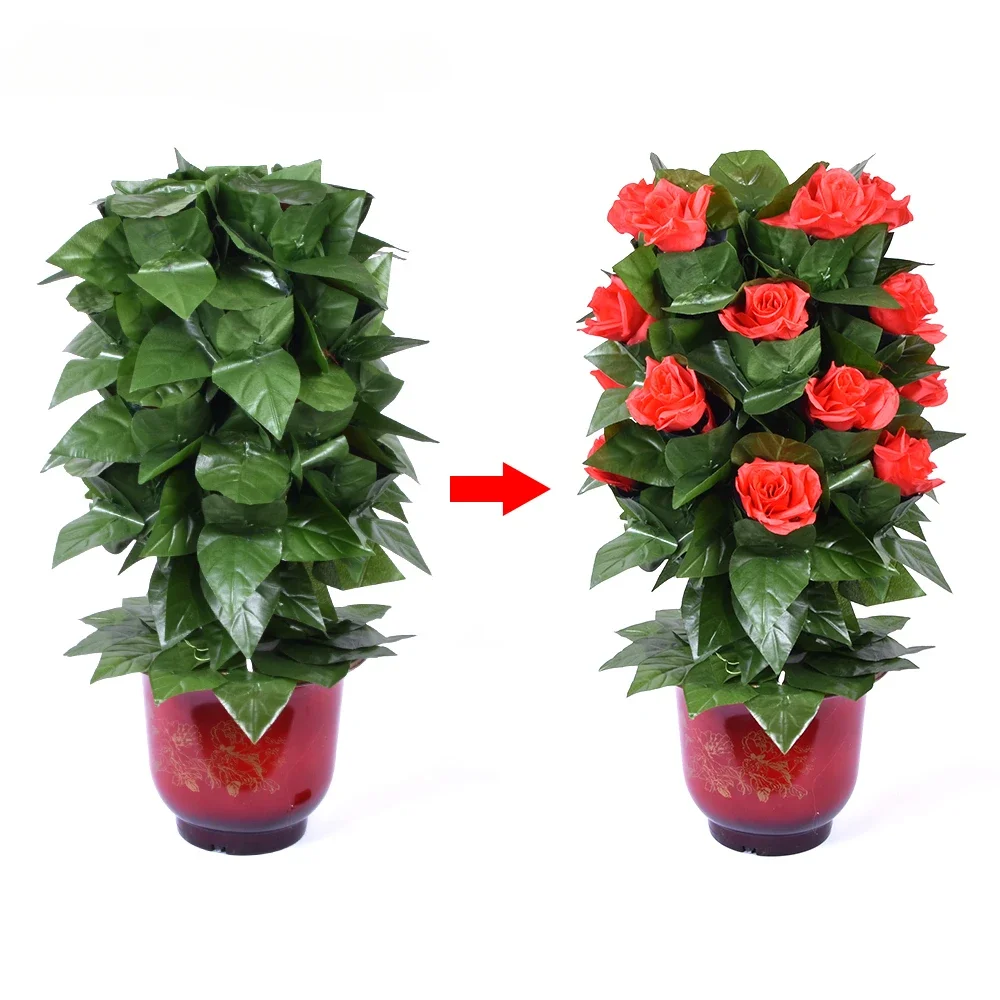 

Remote Control Blooming Rose Bush (20 Flowers,Battery Version) Magic Tricks Flower Appearing Stage Party Wedding Props Funny