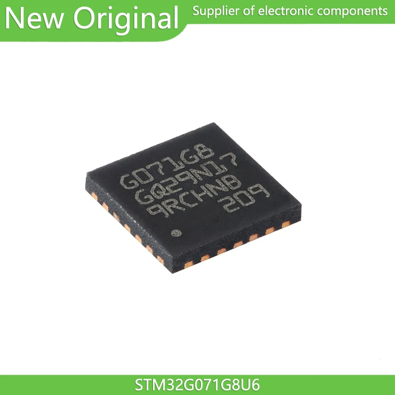 

(5PCS) STM32G071G8U6 STM32G071G8U6TR STM32GO71G8U6 G071G8 GO71G8 UFQFN28 ARM-MSeries MCU Chip IC New Original