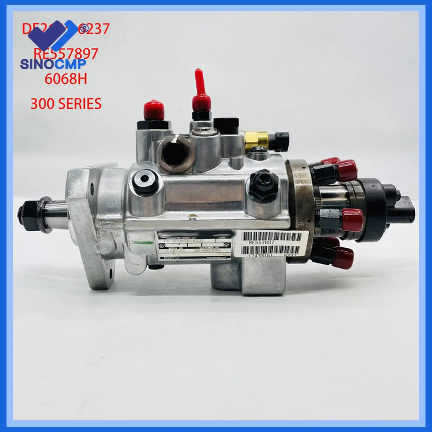 1pc Fuel Injection Pump DE2635-6237 RE557897 For John Deere 200CLC 7420 Engine 6068H Excavator Accessories
