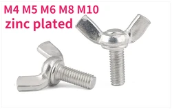 M4 M5 M6 M8 M10 Galvanized Butterfly Bolt Hand Tighten Screws