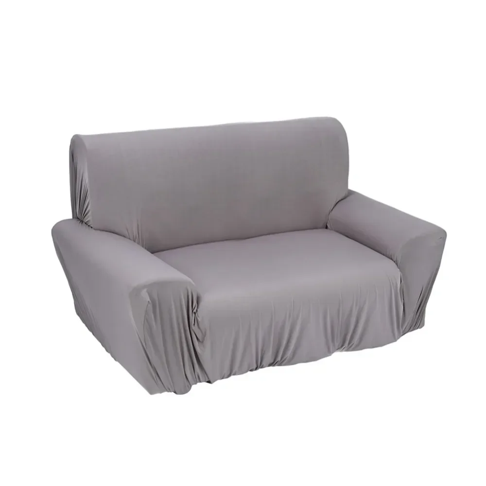 Sofa Cover, Sofa Couch Stretch Covers Elastic Settee Protector Washable Two Seater Gray 145~185cm for living room, Sofa Cover