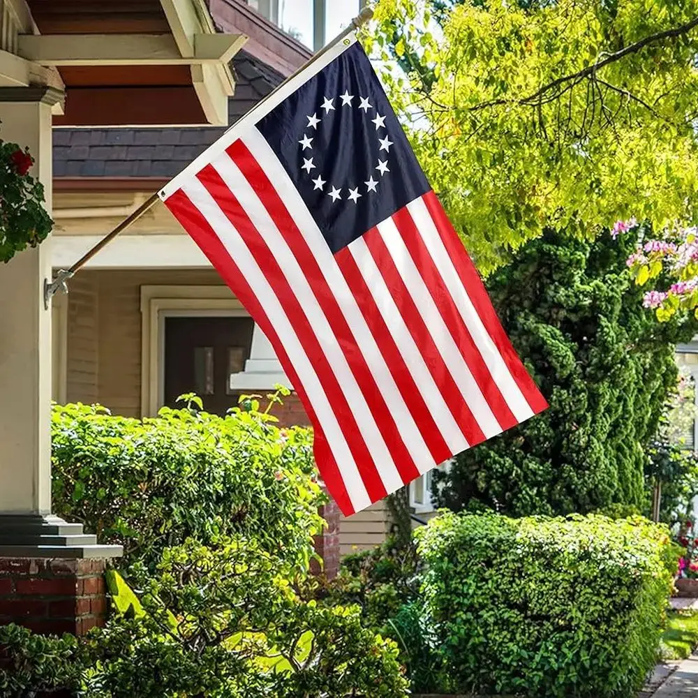 90 * 150 cm 13 stelle US USA 1777 Bandiera americana Betsy Ross per la decorazione