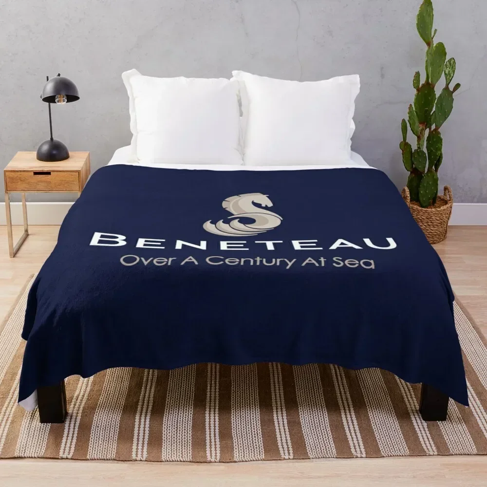

Beneteau Sailboat Sailing yacht Throw Blanket Outdoor Soft Blanket for Picnic Beach Camping
