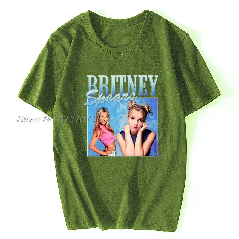 Britney Spears Beautiful Photo Men's Black T-shirt Hipster Cotton Casual Tshirt Men Harajuku Short Sleeve Tops Tee