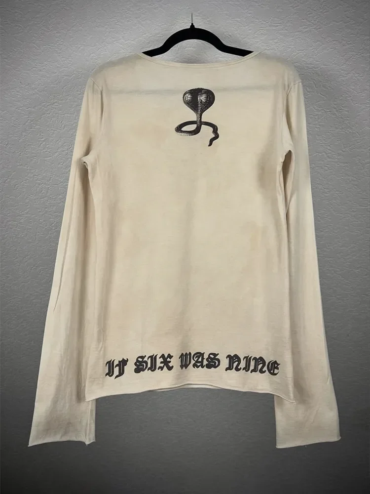 Ifsixwasnine vision cobra 3d three-dimensional printing antique long-sleeved T-shirt