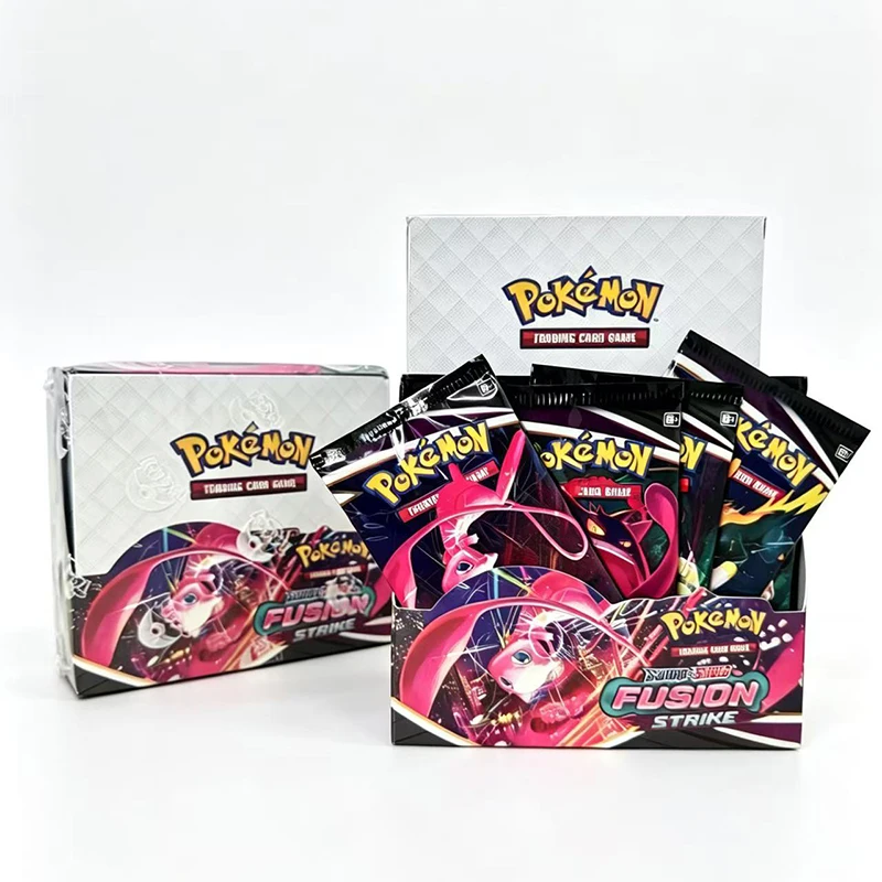 Pokemon-Karten TCG Sword Shield Fusion Strike Booster-Packs 360 Stück Englische Kampfkarten Sammelkartenspiel Spielzeug Geschenk