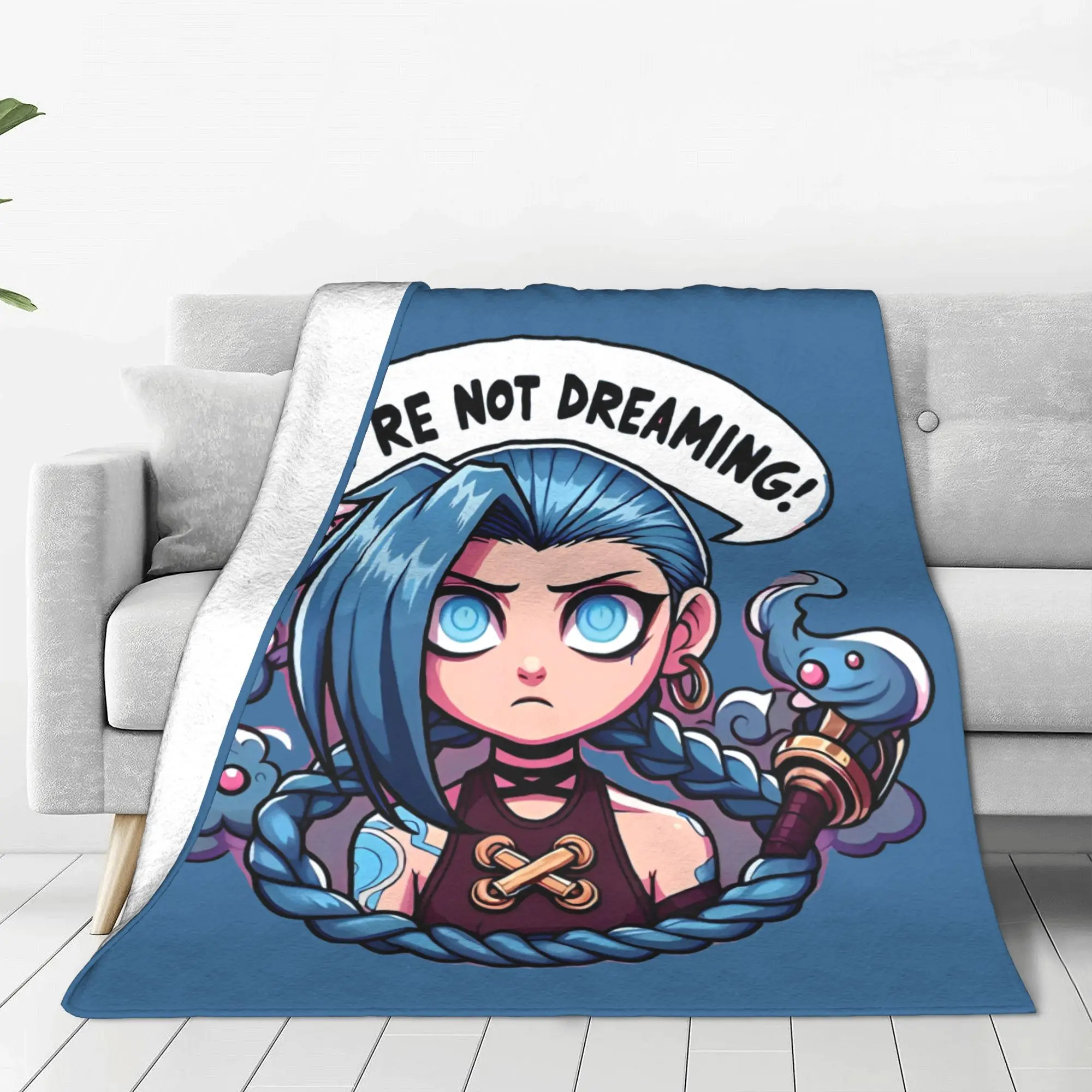 Arcane Your Not Dreaming Jinx Powder Blanket Cover  Fleece Throw Blanket Bed Sofa Personalised Ultra-Soft Warm Bedspreads