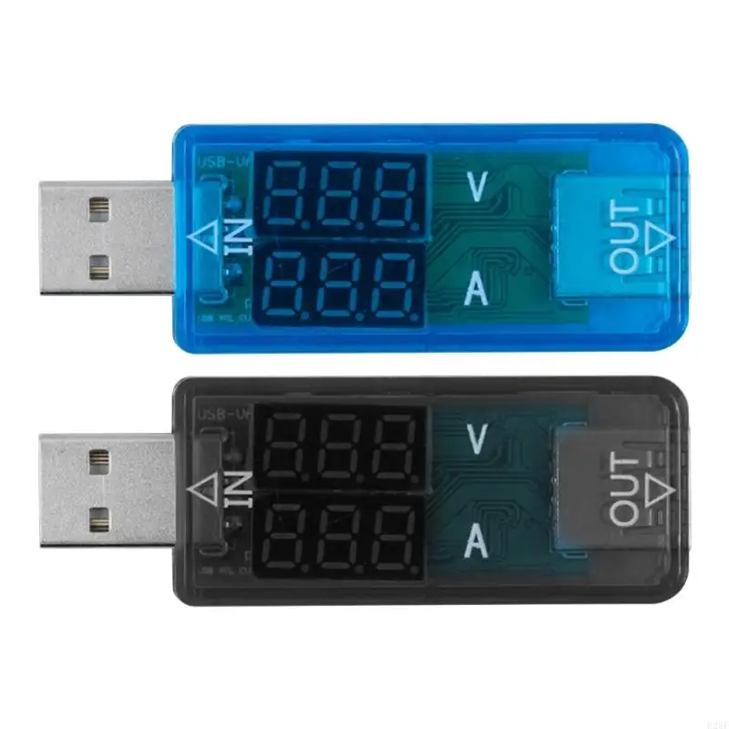 E28F USB Current Voltage Charging Detector Tester Battery Voltmeter Ammeter Charger Doctor DC3.2-10V 0-3A Digital Multimeter