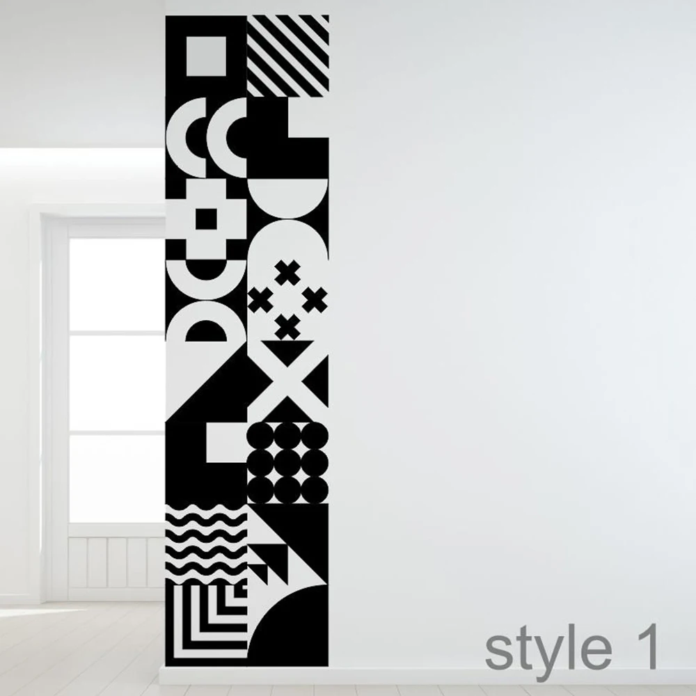 

Geometric shapes, Wall Decal set, Bauhaus-style design, house decoration wall decor wallpaper 1-11