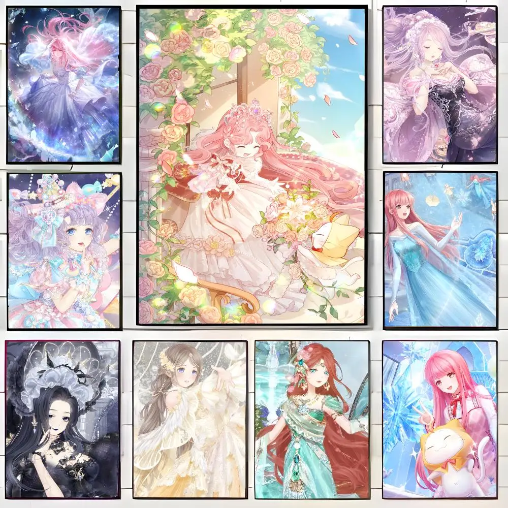 game dressup M‑Miracle Nikki Poster Wall Art Print Decorative Mural Home Decor Gift Unframed