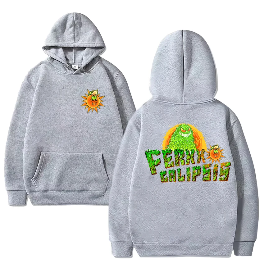 Rapper Feid Ferxxocalipsis Wereldtournee 2024 Print Hoodie Mannen Vrouwen Vintage Hiphop Streetwear Unisex Fleece Pullovers Met Lange Mouwen