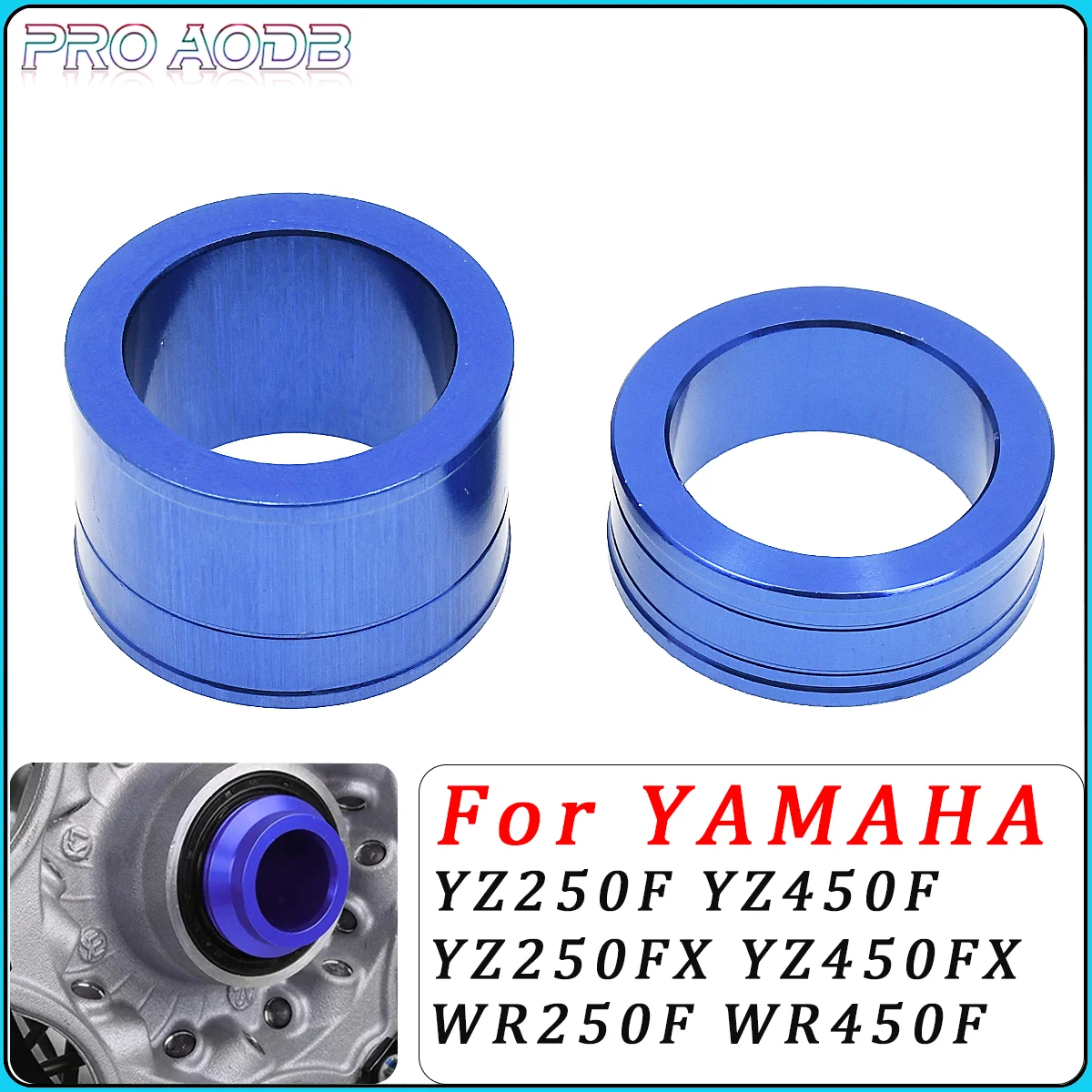 

Motorcycle Front Wheel Axle Hub Spacer For Yamaha YZ250F YZ450F YZ250FX YZ450FX WR250F WR450F YZ WR 250F 450F 250 FX 2014-2020