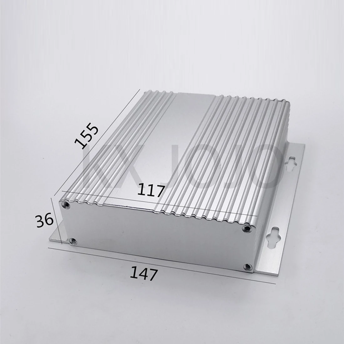 Aluminum Enclosure 117*36*155mm Waterproof Case PCB DIY Instrument Electronic Project Protective Box Silver