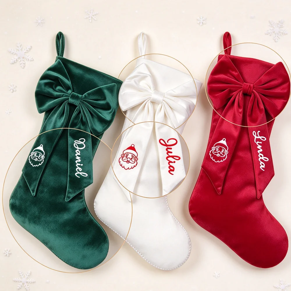 Kişiye Özel Kadife Noel Çorabı - Christmas Stocking Hanging incelemesi ve fiyatı
