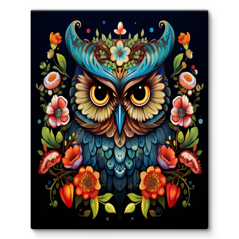 

SDOYUNO Paint By Numbers Owl colored digital oil painting Paint Brushes Arts Crafts Markers By Numbers Diy Set Wall Art Modern