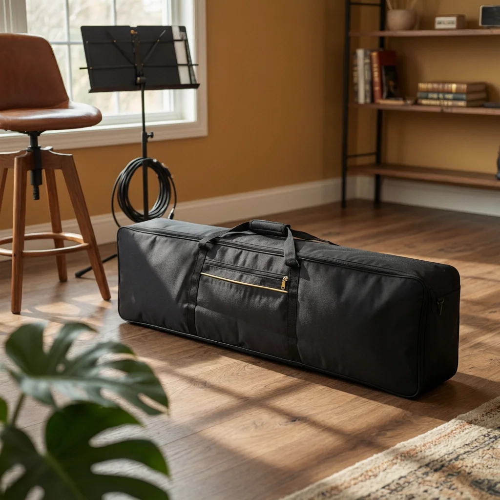 88-Key Electric Piano Bag Portable Waterproof Piano Carrying Bag 88 Key Keyboard Case Multiple Pockets Music Gear Heavy Duty