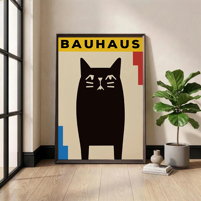 Bauhaus Breuer Wassily Chair Exhibition Poster Minimalist Abstract Canvas Painting Print Wall Art Office Room Home Decor Gift