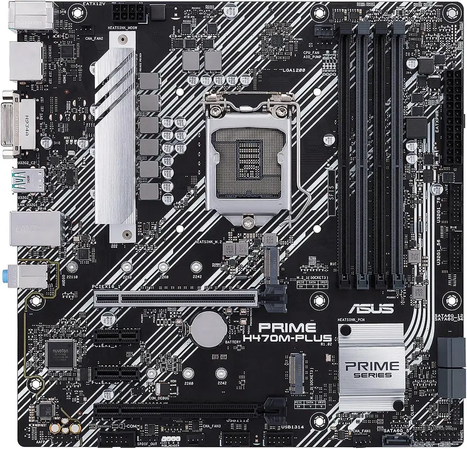 ASUS PRIME H470M-PLUS LGA 1200 Motherboard DDR4 128GB
