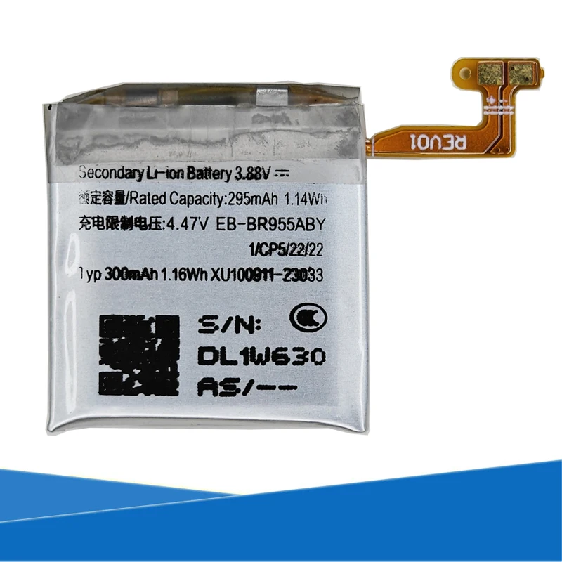 Original Replaces 295mAh 3.88V EB-BR955ABY Battery For Galaxy Watch6 Classic 42mm For SAMSUNG Smart Device