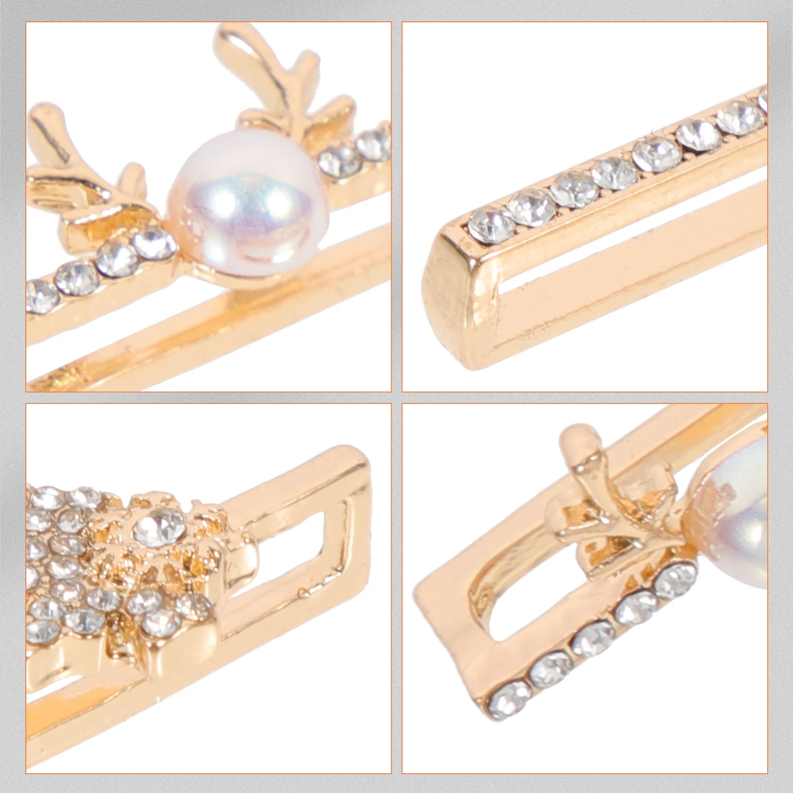 

3Pcs Deer Watchband Decorative Studs Alloy Fashionable Lightweight Easy to Use Smartwatch Strap Charms Decorative Watchband