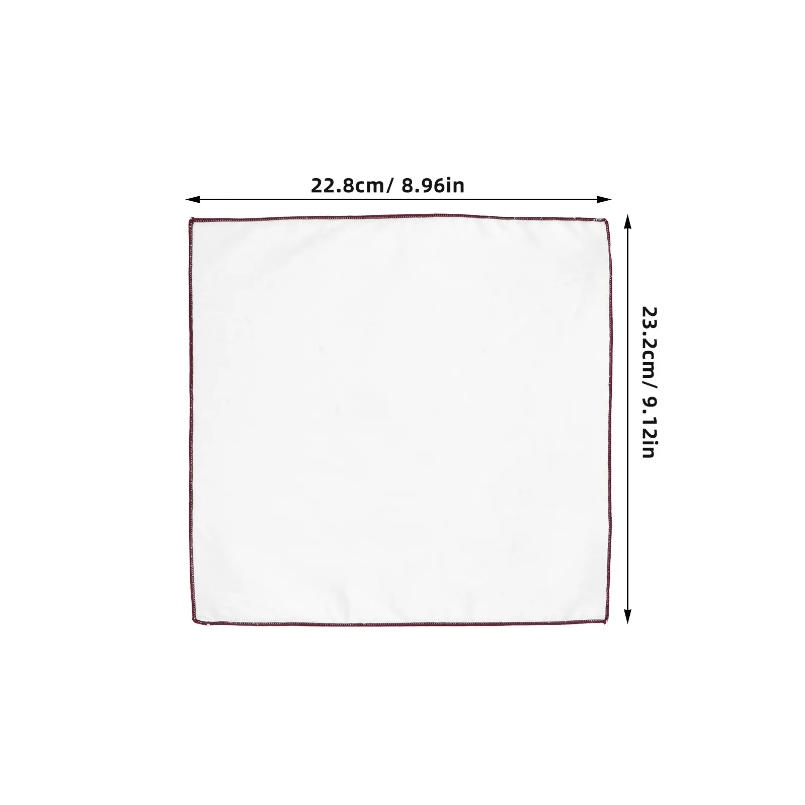 2Pcs Elegant Men White Pocket Square Cotton Handkerchief Simple Suit Accessory Wedding Business Party Decoration