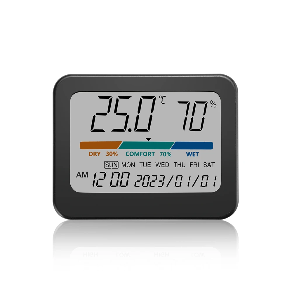 Digital Home Indoor temperatura misuratore di umidità sensore Gauge LCD termometro digitale igrometro stazione meteorologica
