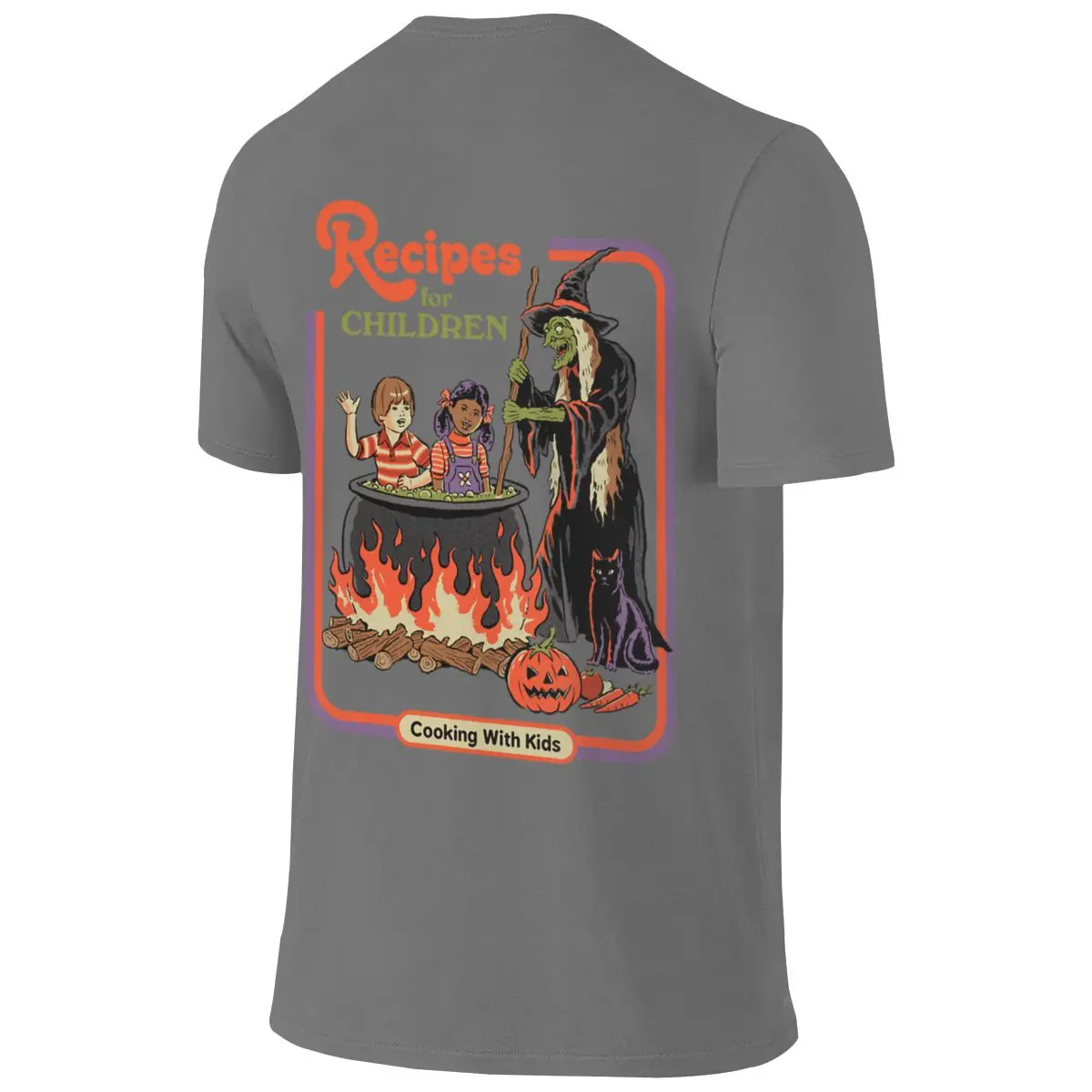 Recipes For Children Short Style Reversible T-shirt Minimalist Artistic Easy To Clean Basic Tee
