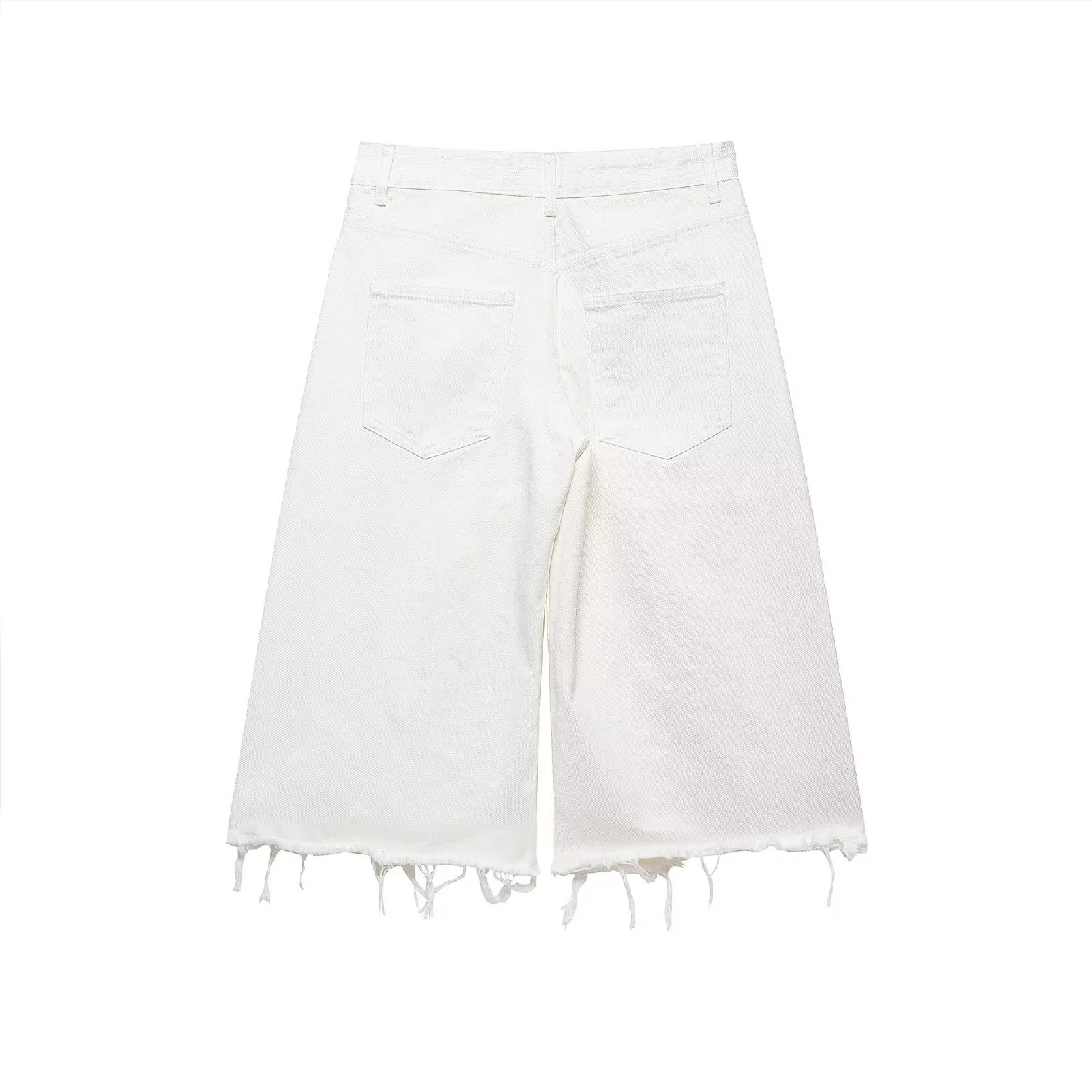 Withered 2026 European And American Spring New Fashion Hairy Denim Casual Shorts Jeans For Women