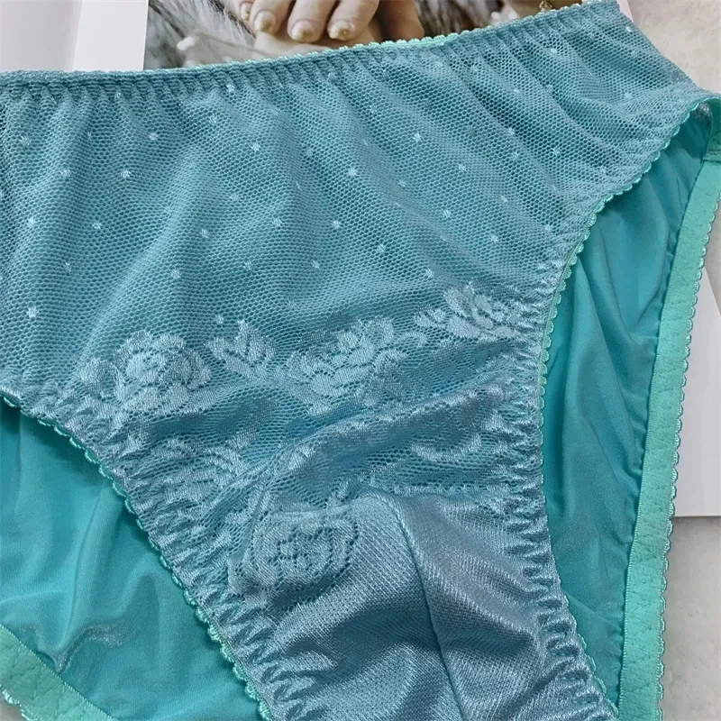 Man's Sexy Lace Triangle Underpants Briefs Plus Size Panties Live Show Dance Sexy Costumes BF Gift FKK Private Party Panty