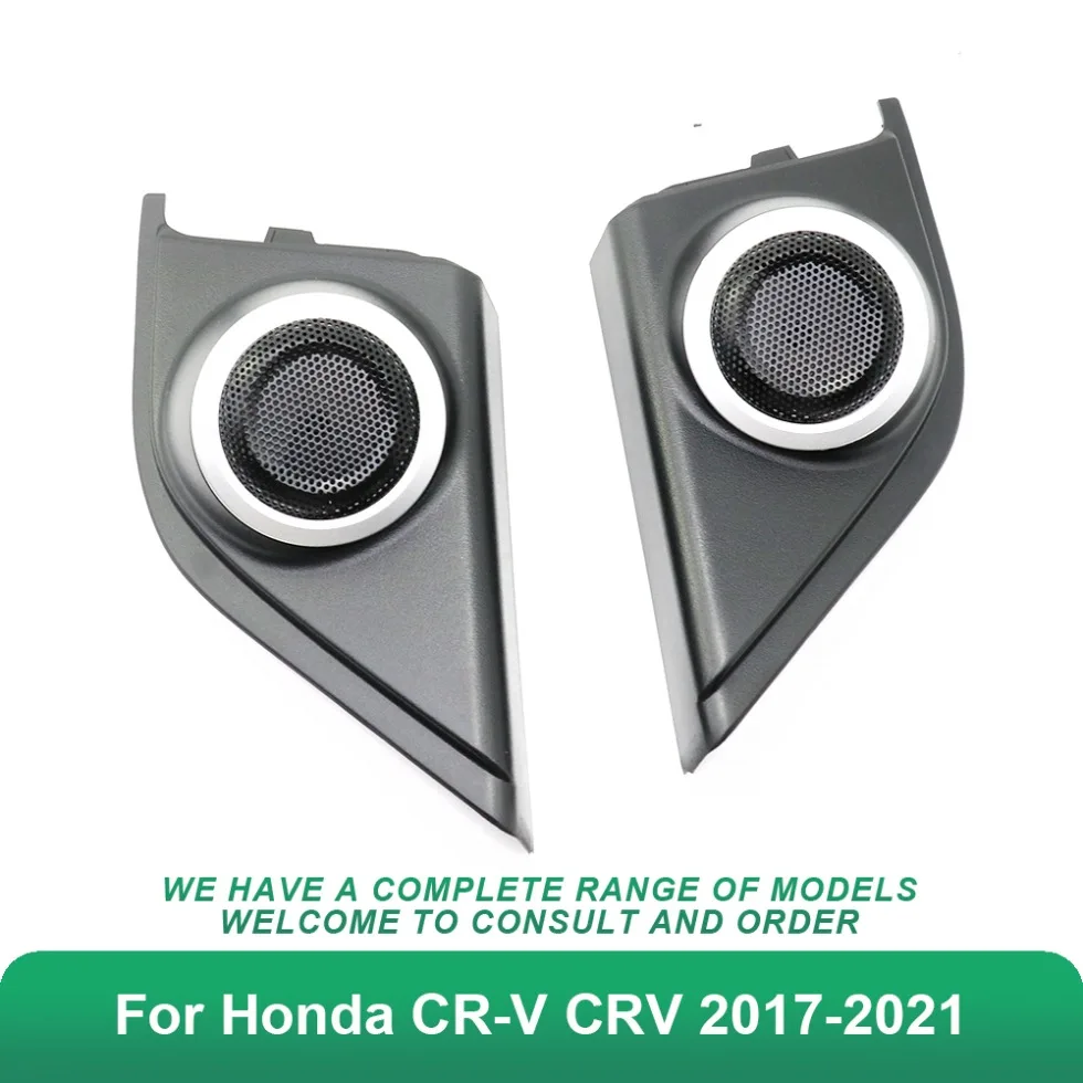 

For Honda CR-V CRV 2017-2021 Car Door A-Pillar Triple-Cornered Tweeter Speaker Cover Audio Frame Replacement Accessories