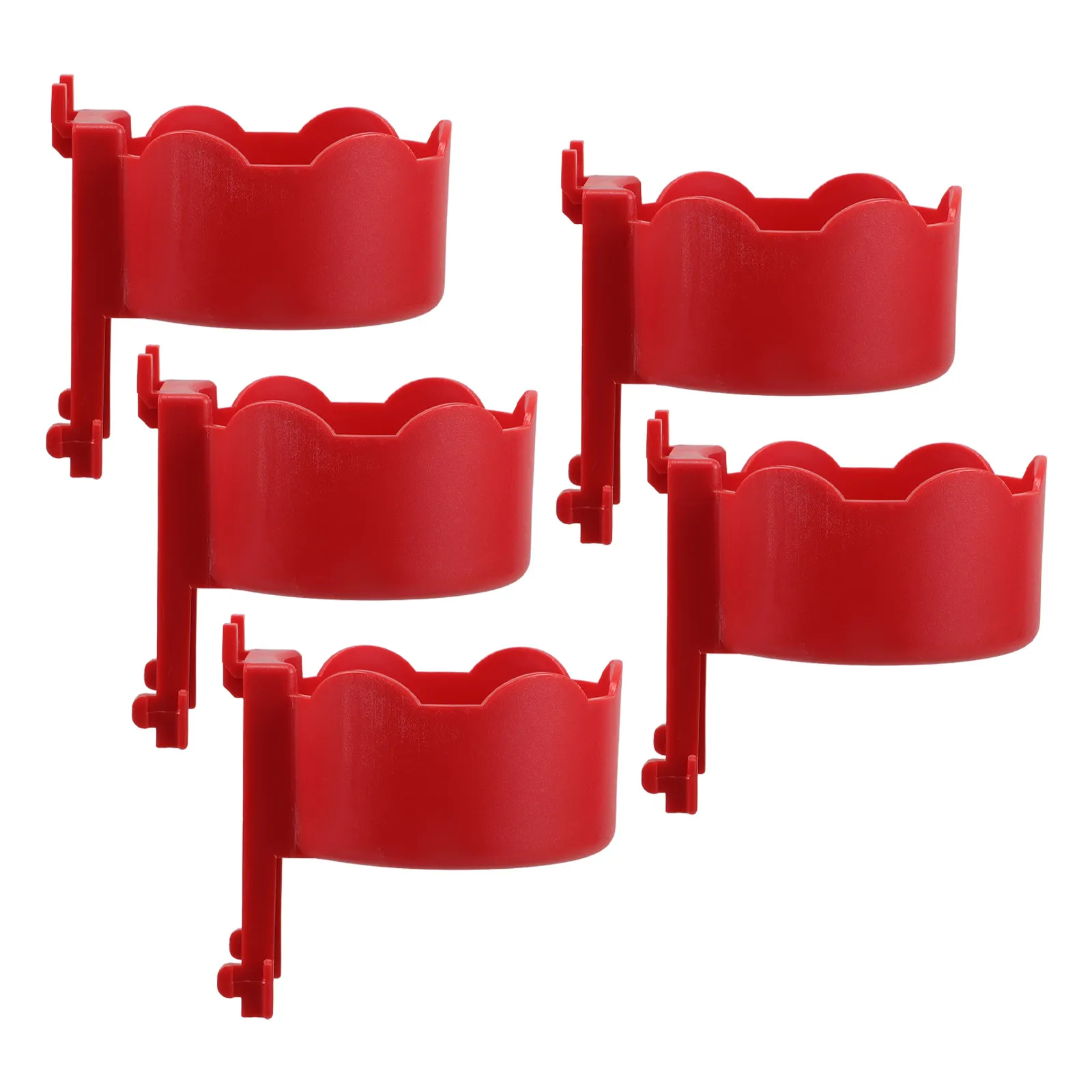5Pcs Polishing Wax Wall Organizer Abrasives Storage Rack for Car Detailing Shop Space-Saving Sturdy Plastic Garage Tool Storage